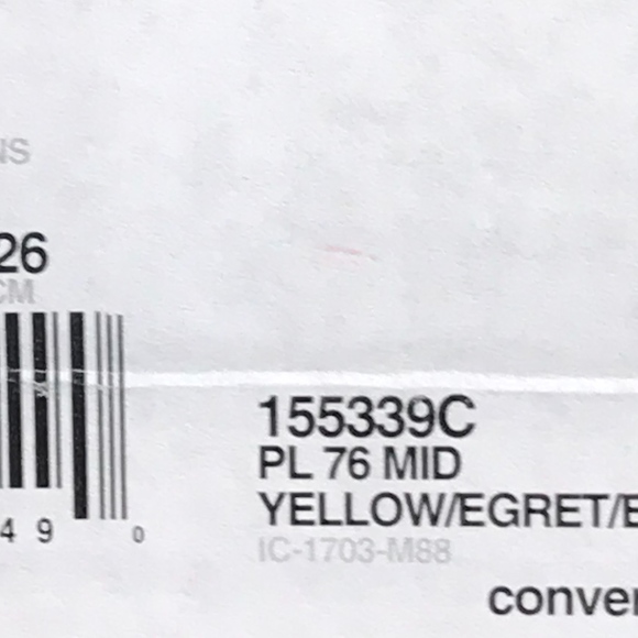 Converse PL 76 Mid Yellow Egret Shoes - Picture 7 of 7